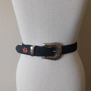 Nocona Nubuck Embroidered Cowgirl Belt